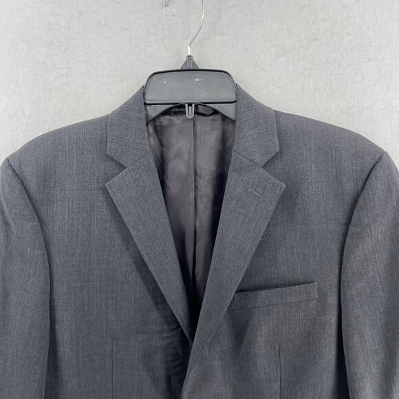 Joseph Abboud Blazer Jacket Mens 36S Gray Notched Lapel Fully Lined Suit Coat - Picture 6 of 10